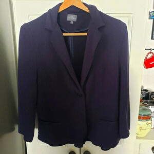 Market & Spruce Stretch Knit Peplum Blazer Jacket